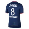 Maglia ufficiale Paris Saint Germain Leandro Paredes 8 Casa 2021-22 per Uomo